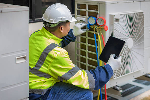 Professional Ductwork Repair technician working in Fords, NJ